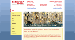 Desktop Screenshot of carpetdepotmarietta.com